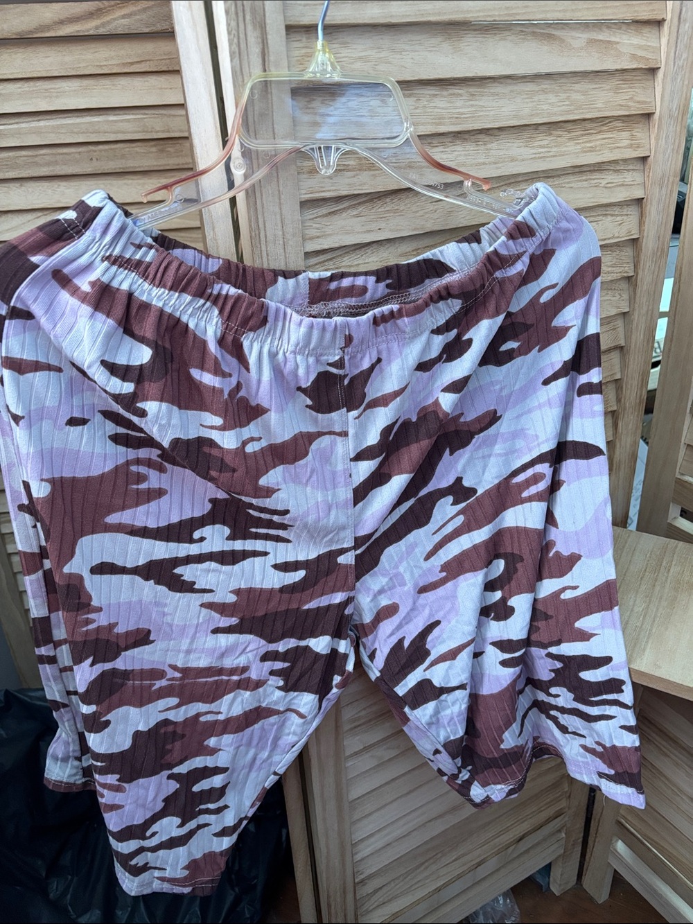 Hot Kiss Junior Camo Ribbed Shorts 3X